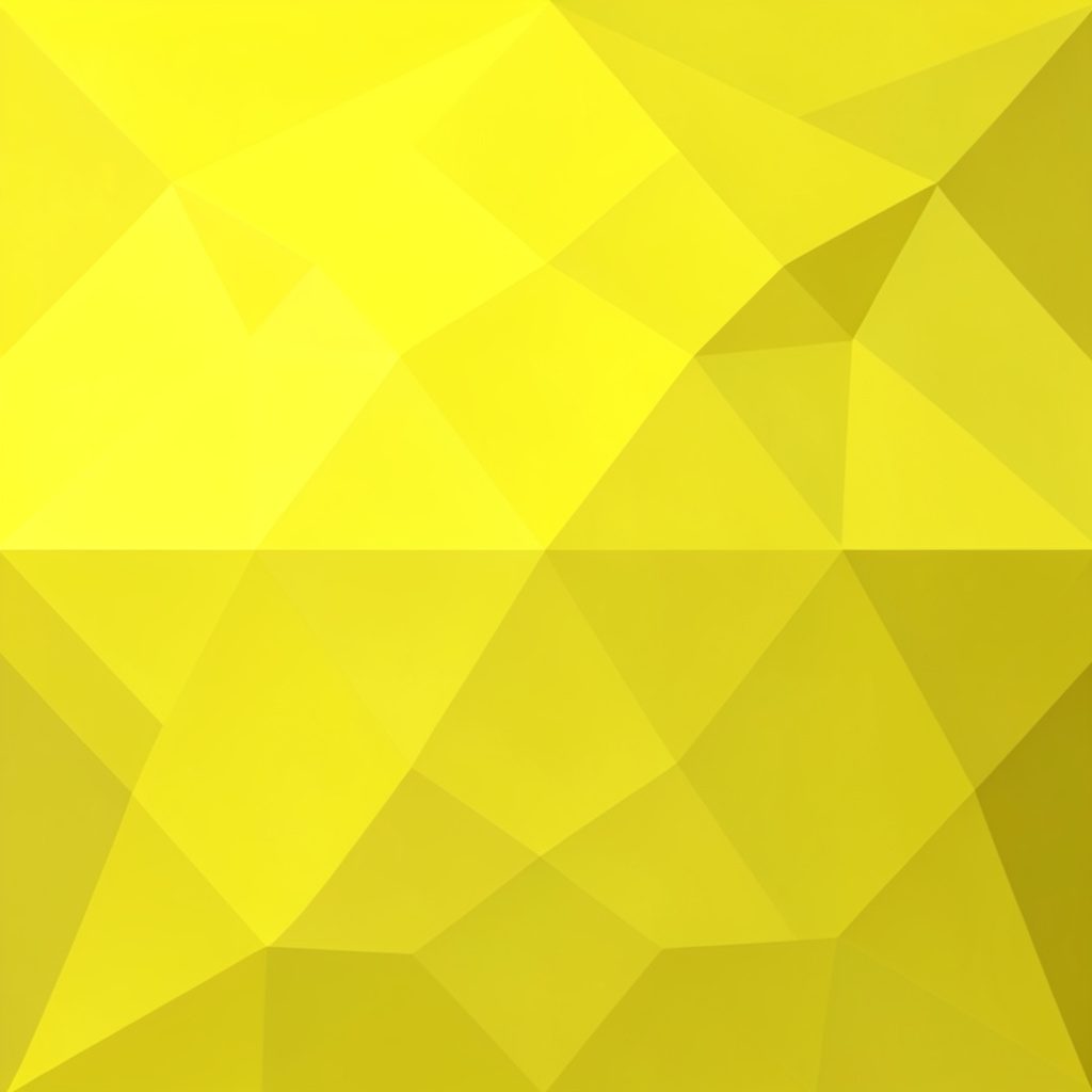 A low-poly faceted geometric render in warm amber and navy tones, suggesting creative energy and structured imagination.